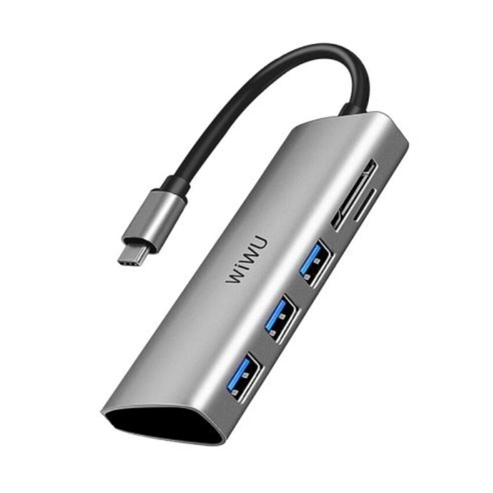 Adaptador Tipo C 5 En 1: 3 Puertos Usb 3.0, Micro Sd Y Tarjeta Sd Tf img #1