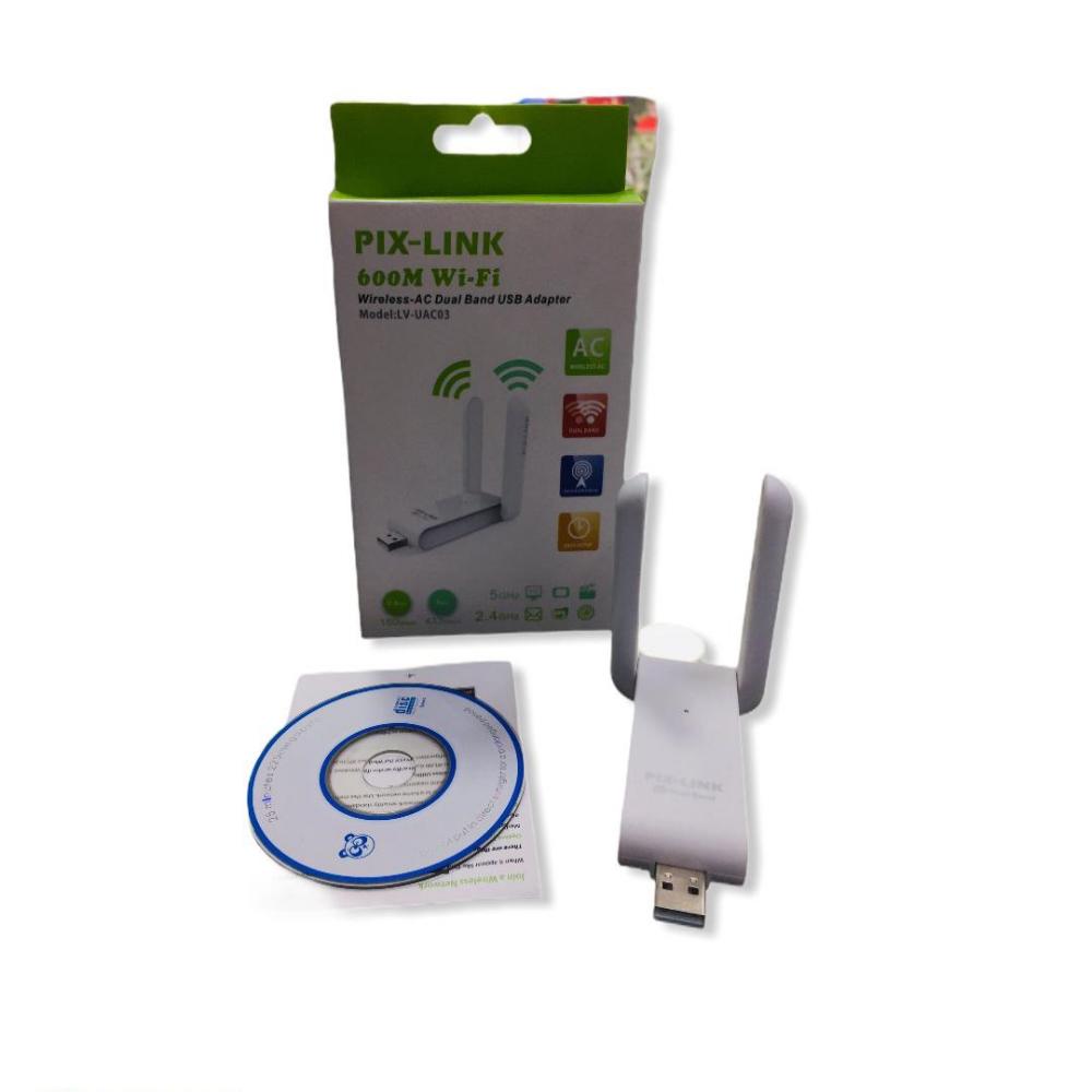 Rompemuros Usb Wifi 600M Inalambrico Doble Banda Pix Link
