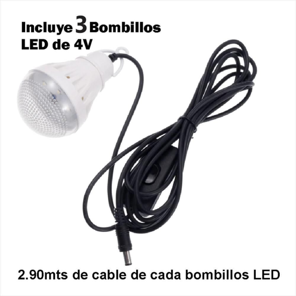 Kit Solar Radio Bluetooth Multifuncional Linterna Luz Led R5215 img #3