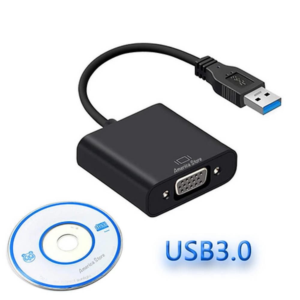 Cable Adaptador Convertidor Usb 3.0 A Vga Soporta Usb 2.0