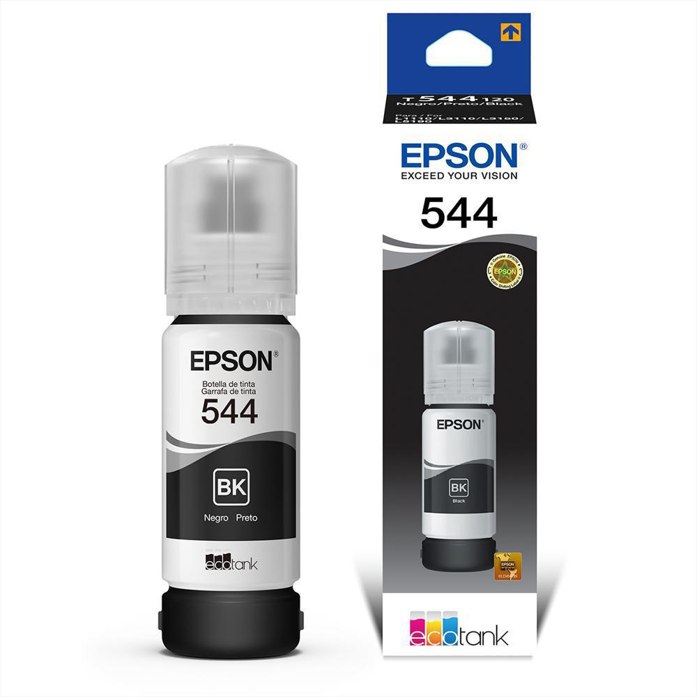 Botella De Tinta Epson T544 Negro