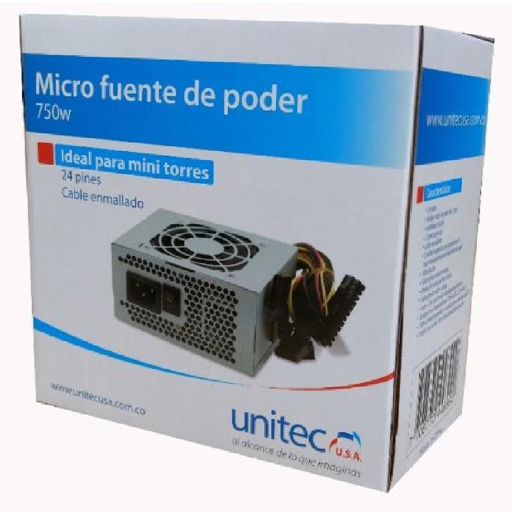 MICRO FUENTE DE PODER MOD UF MICRO 750 UNITEC