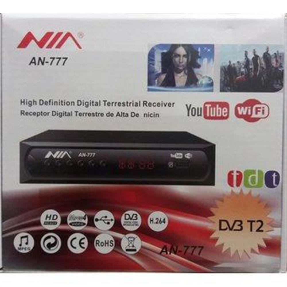 Decodificador Tdt Nia An 777 Dvb T2 + Wifi Youtube