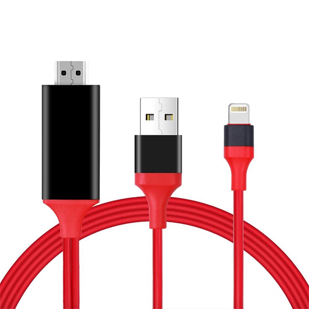 Cable Adaptador De Lightning A Hdmi 2 Metros Full Hd 1080P img #1