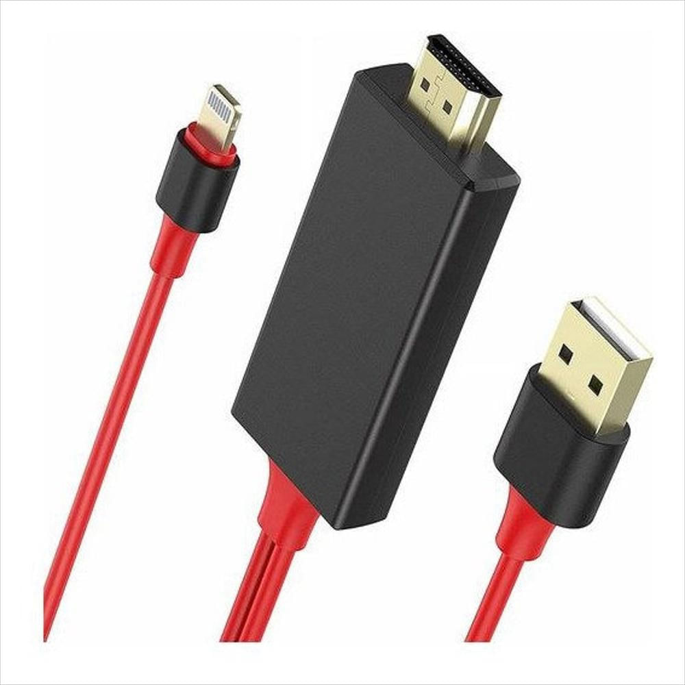 Cable Adaptador De Lightning A Hdmi 2 Metros Full Hd 1080P img #2