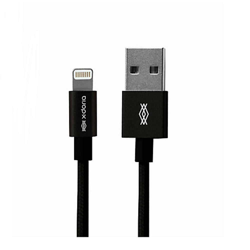 Cable Lightning En Nylon Trenzado De 2 M X Doria En Negro