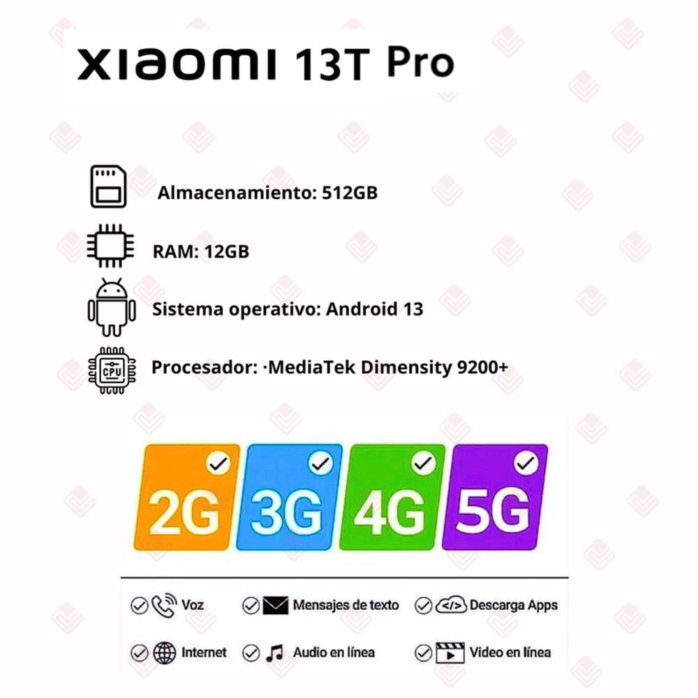 Celular Xiaomi 13T Pro 512Gb/12Gb Ram Azul img #5