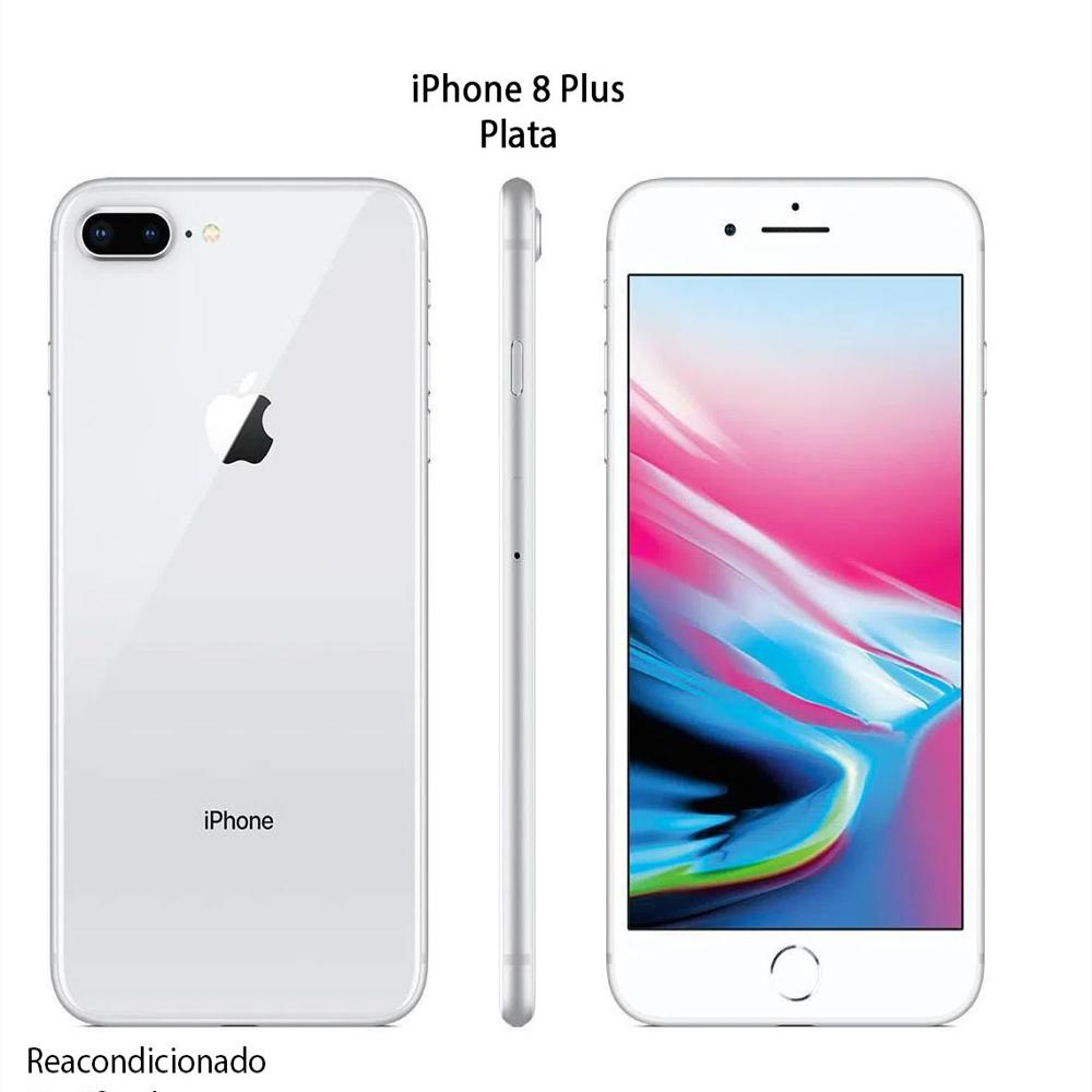 Iphone 8 Plus 64Gb Plata Reacondicionado