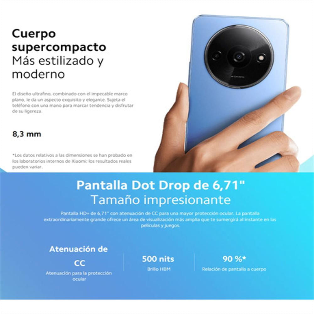 Celular Xiaomi Redmi A3, 64Gb / 3Gb, Negro + Mi Band 8 Active img #4