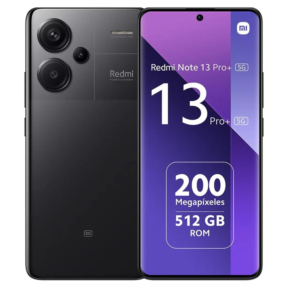 Celular Xiaomi Redmi Note 13 Pro Plus 512Gb 12Ram Negro