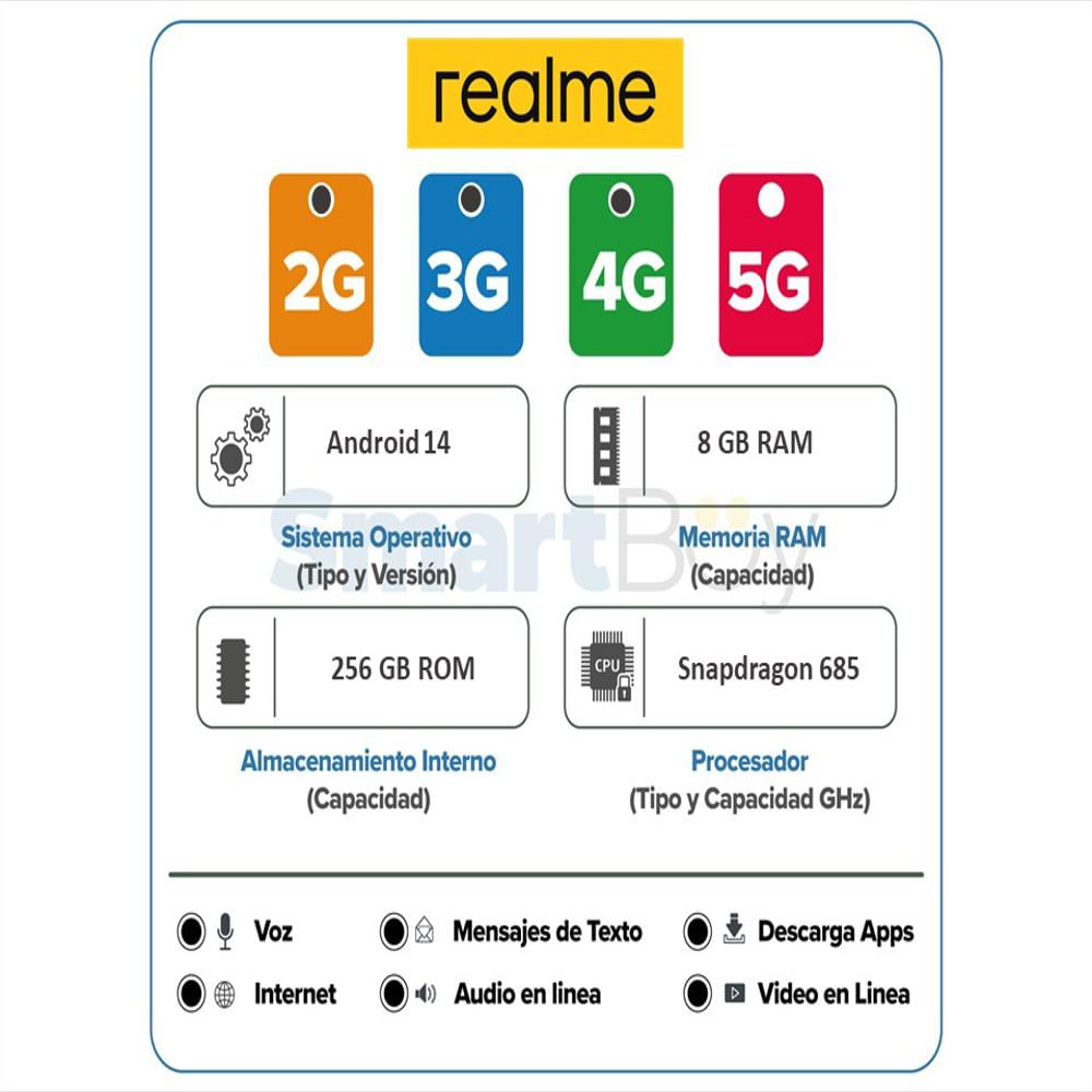 Celular Realme C67 256Gb 8Gb Sunny Oasis Int+Nfc img #5