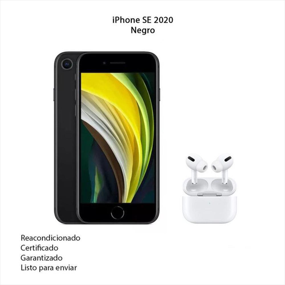 Iphone Se 2 64Gb Negro + Audifonos Pro 2 Genericos Iphone Se 2020 Ng 64Gb Airpods Pro 2