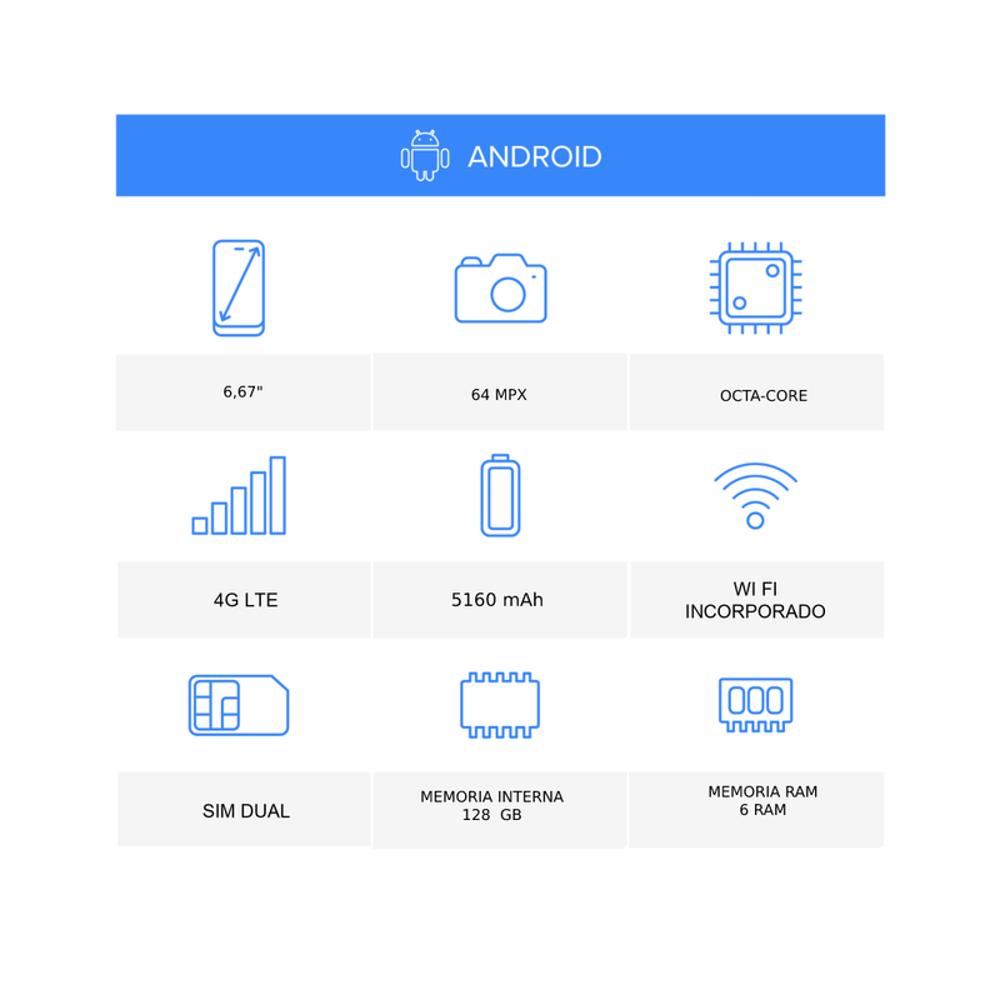 Celular Xiaomi Poco X3 128Gb 6/Ram Azul img #4
