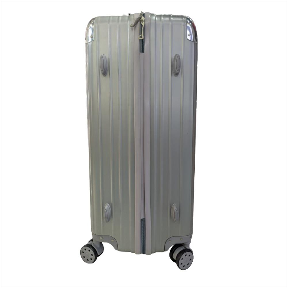 Maleta Plateada De Viaje Grande Con Clave De Seguridad img #4