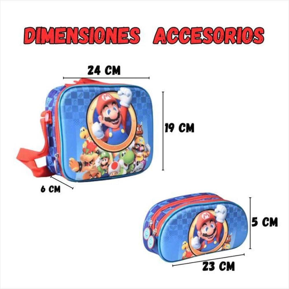 Kit X3 Maleta +Lonchera +Cartuchera Personaje 3D Niño img #2