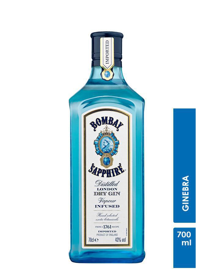 Ginebra BOMBAY Sapphire destilado (700 ml)