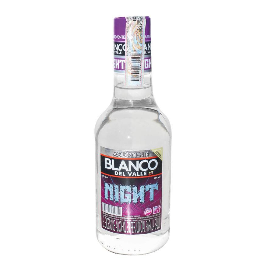 Aguardiente BLANCO Del Valle night media (375 ml)