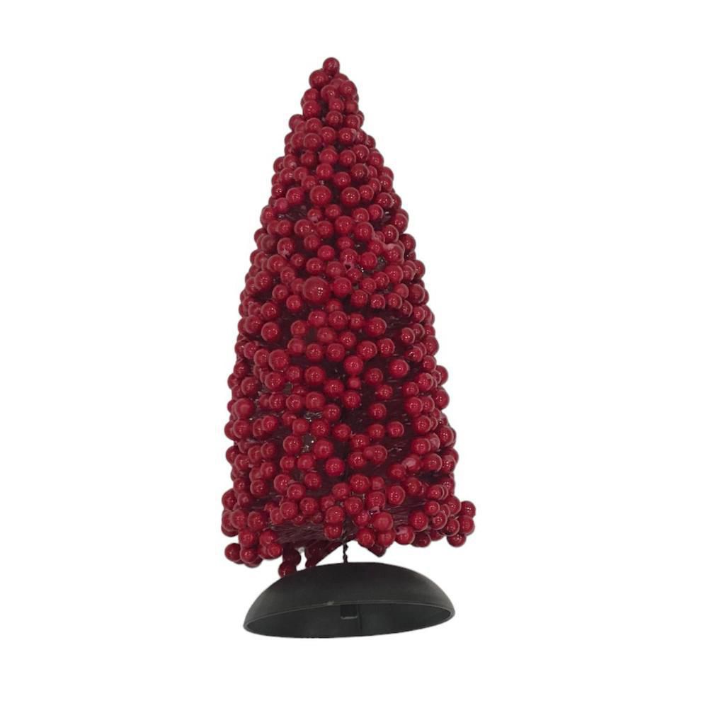 Arbol Con Base Decorativo Con Bolas Rojas Pequeñas FINLANDEK 1405702603 img #1