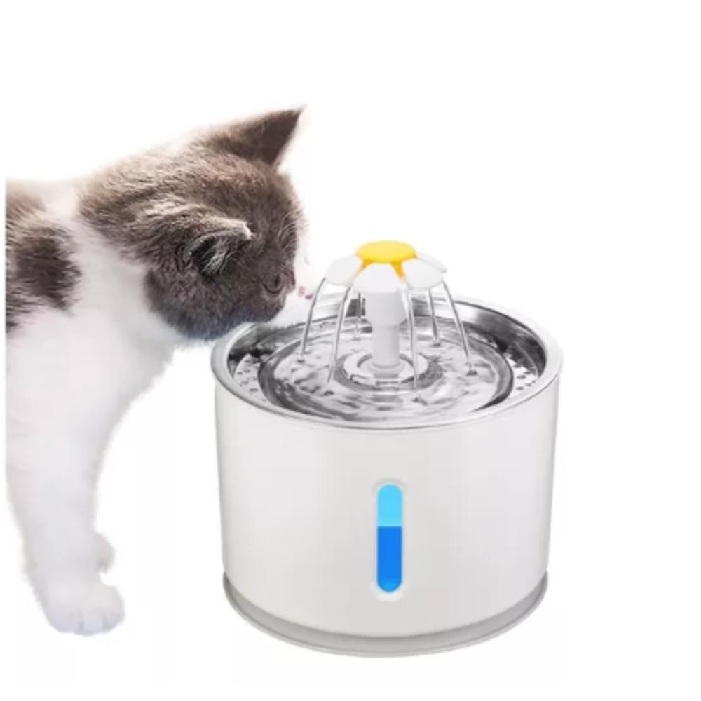 Fuente De Agua Para Gatos 2,4 Ltrs Animales Mascotas Accesorios