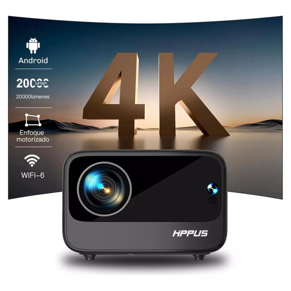 Proyector Smart 4K Hd Bluetooth 5.0 Wifi6 500Ansi Hippus K10 img #2