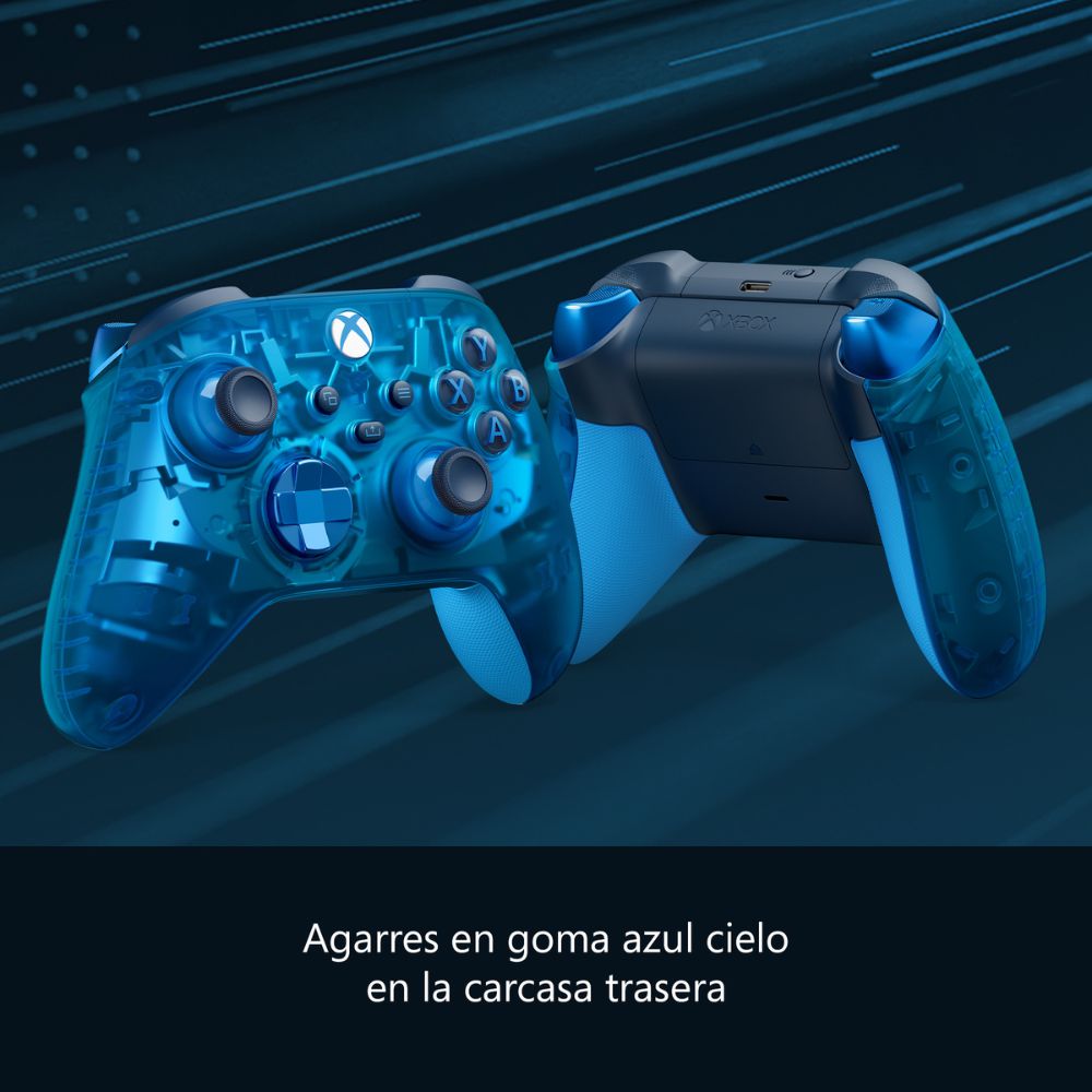 Control Xbox 360 Inalámbrico  QAU00150 Azul img #2