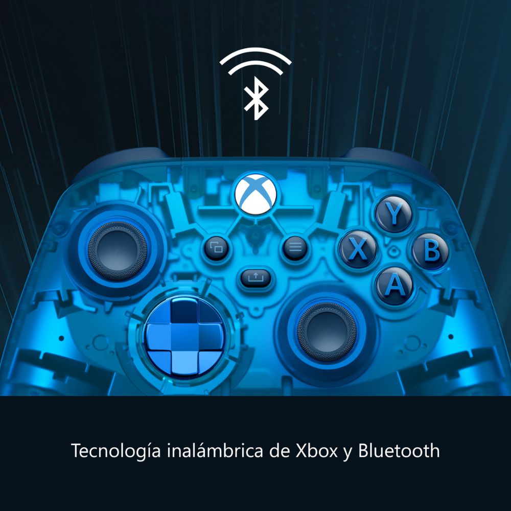 Control Xbox 360 Inalámbrico  QAU00150 Azul img #3