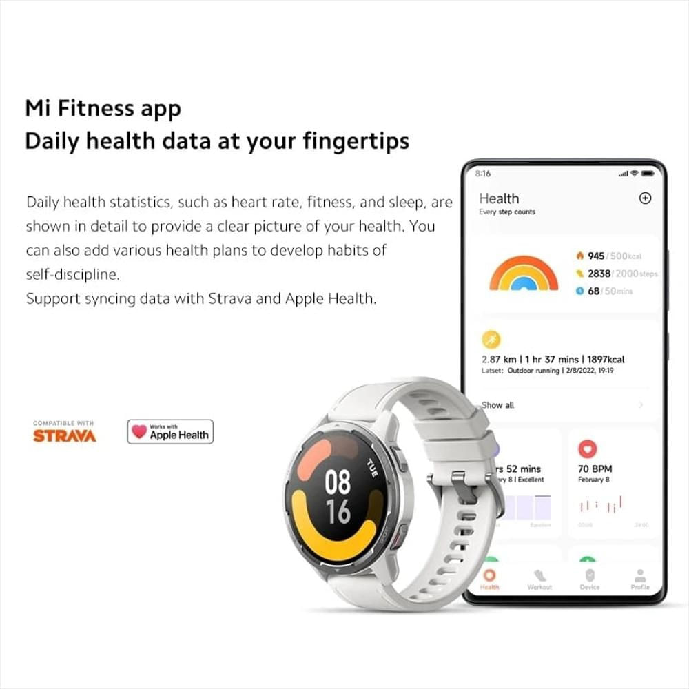 Xiaomi Watch S1 Active Gl Color De La Caja Blanco Invierno img #4