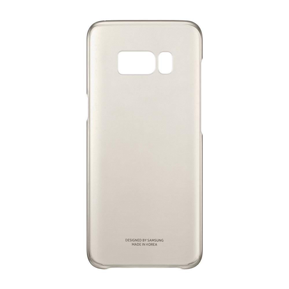 Estuche Forro Samsung S8 Clear Cover Dorado img #2