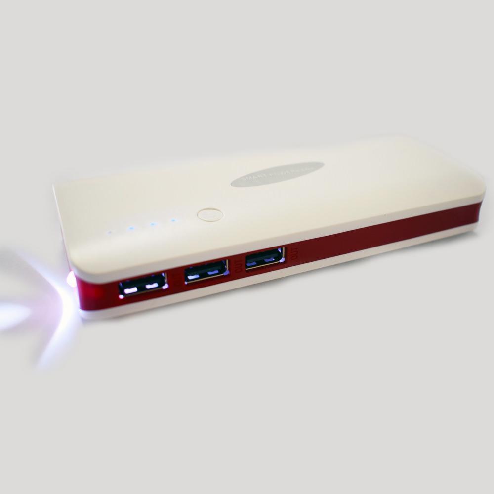 Power Bank 6000Mah Bateria Externa Portatil Blanco Rojo img #2