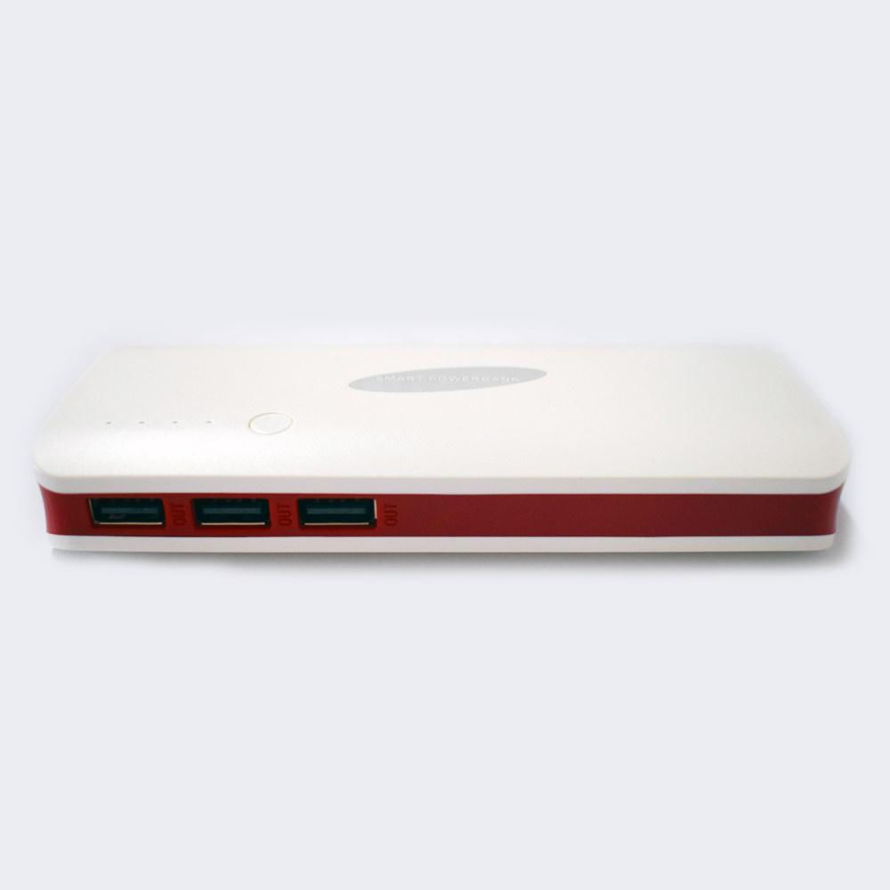 Power Bank 6000Mah Bateria Externa Portatil Blanco Rojo img #1
