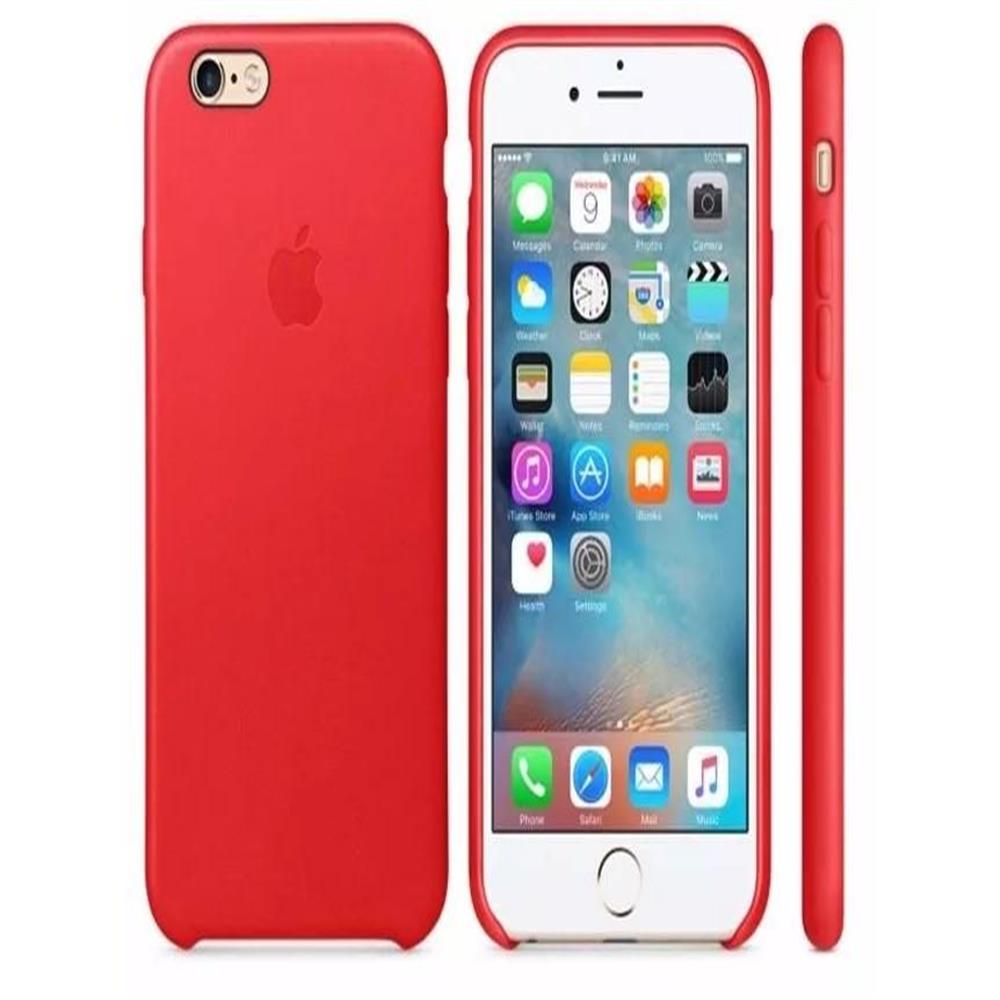Carcasa Iphone 6 Plus Cuero Apple Leather Case Rojo img #1