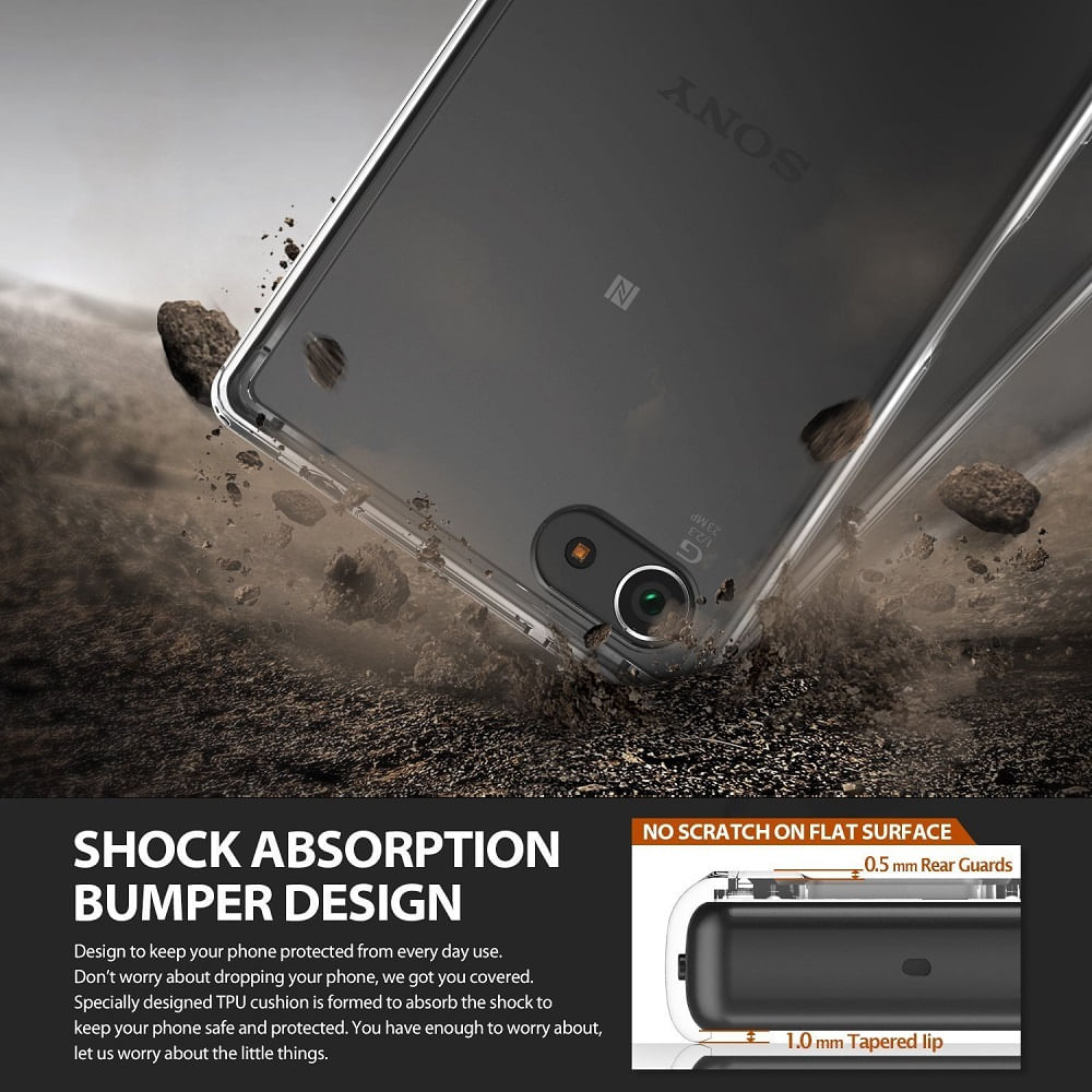Estuche Protector Ringke Fusion Sony Xperia Z5 Compact Transparente img #2