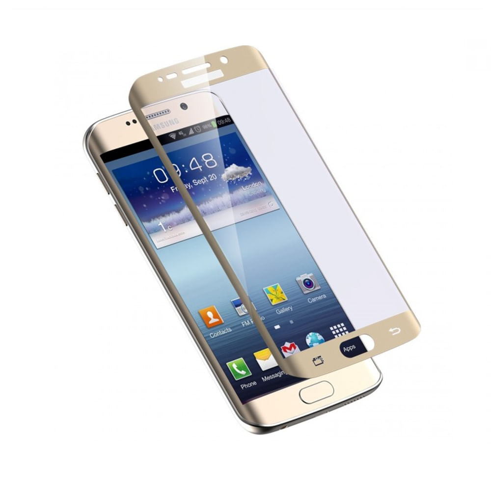 Vidrio Templado Samsung S7 Edge Gold img #1