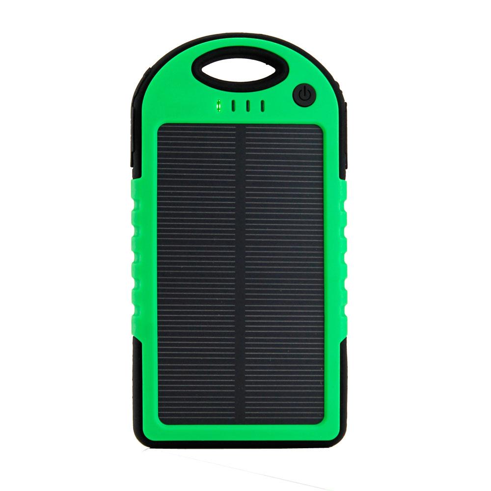 Cargador Portatil Solar Usb Microusb Es500 Verde img #1