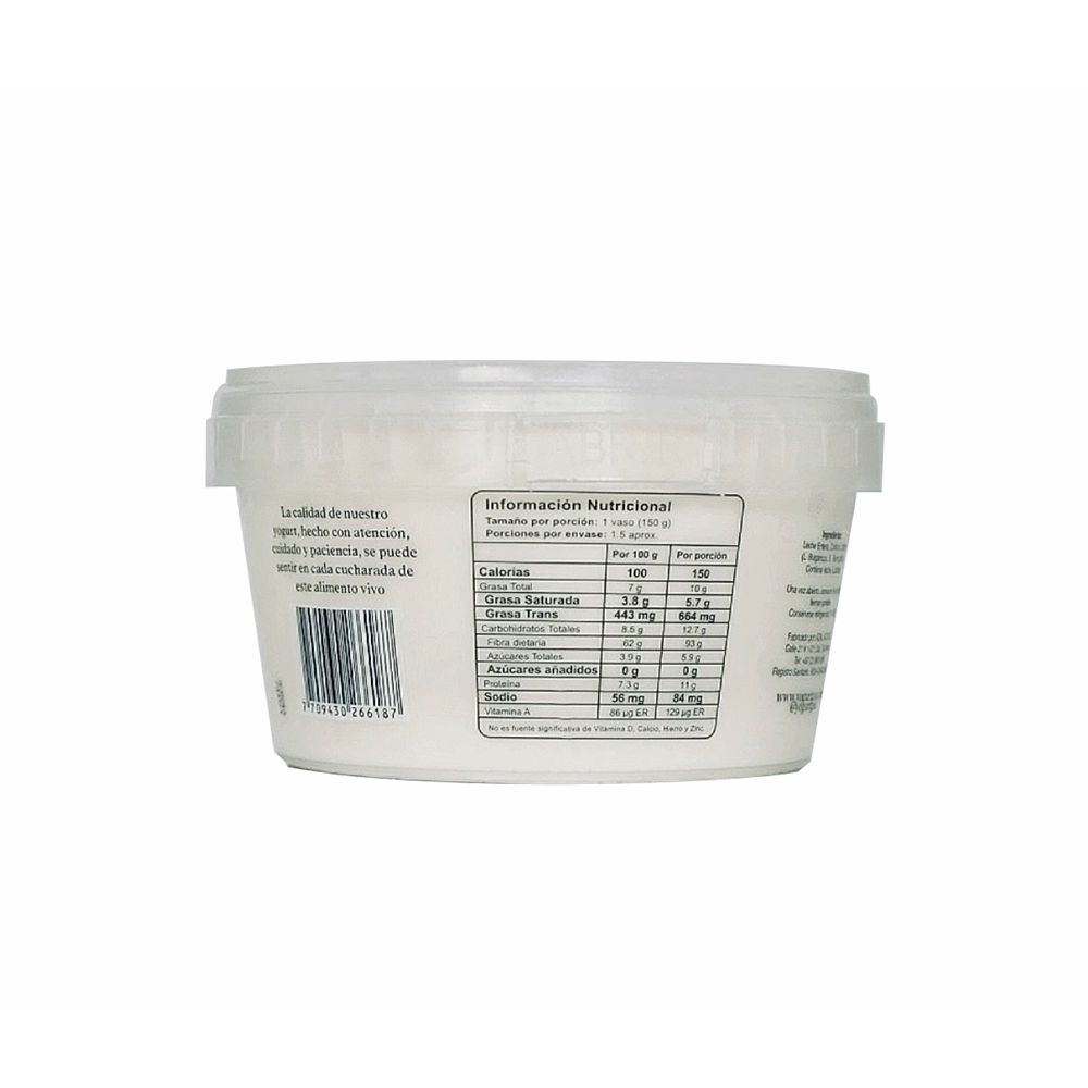Yogurt GOA Artesan Natural (226.4  ml) img #2