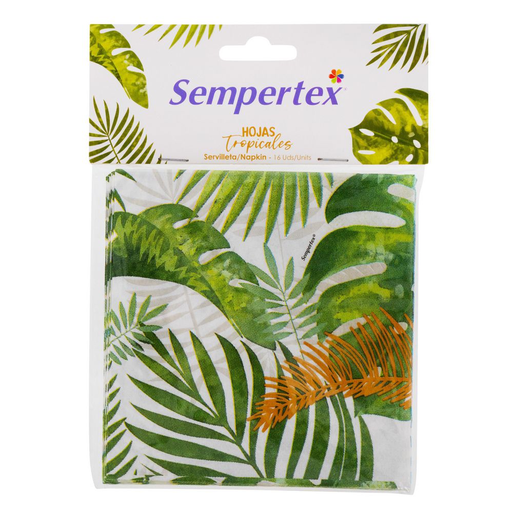 servilleta SEMPERTEX HOJAS TROPICALES (1  und) img #1