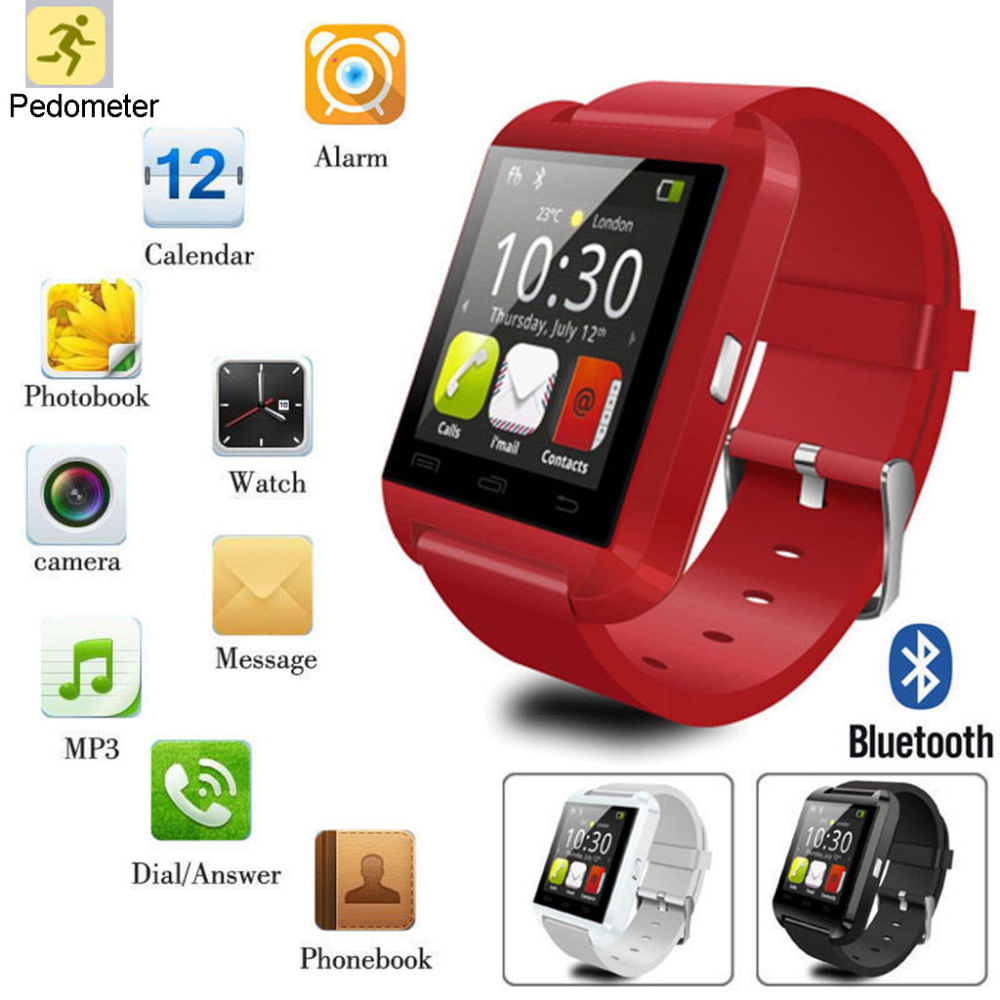 exito.com | Smartwatch Touch Bluetooth Para Android Rojo