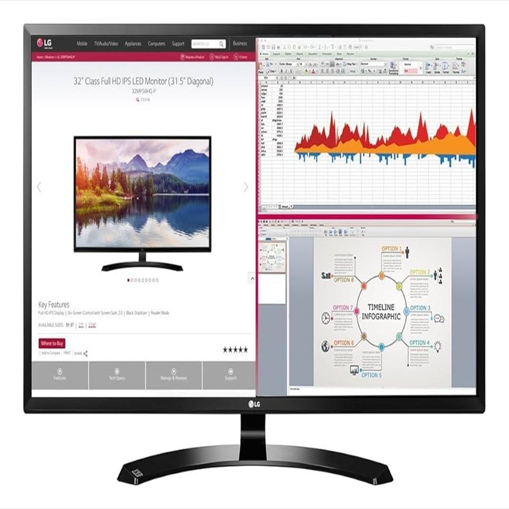 Monitor Lg 32Ma70hy 32 Full Hd 1920 X 1080 Backlit 5Ms Ips