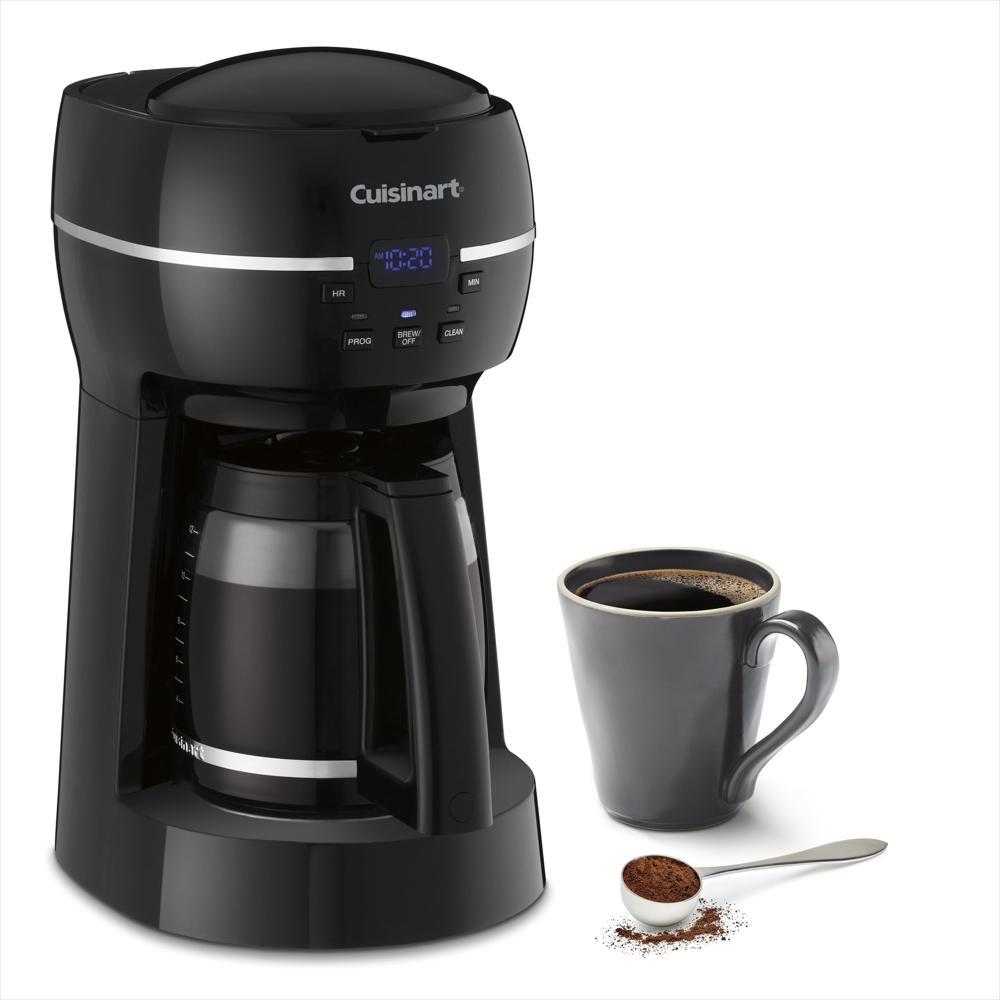 Cafetera Eléctrica Cuisinart 12 Tazas En Acero Inoxidable Plástico Y Jarra De Vidrio Programable Pantalla Lcd Filtro
