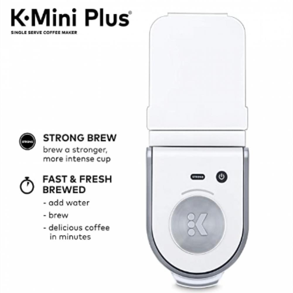 Cafetera Eléctrica Keurig 1 Taza En Plástico Y Acero Inoxidable Compacta Portátil Depósito De Agua Y Bandeja De img #4