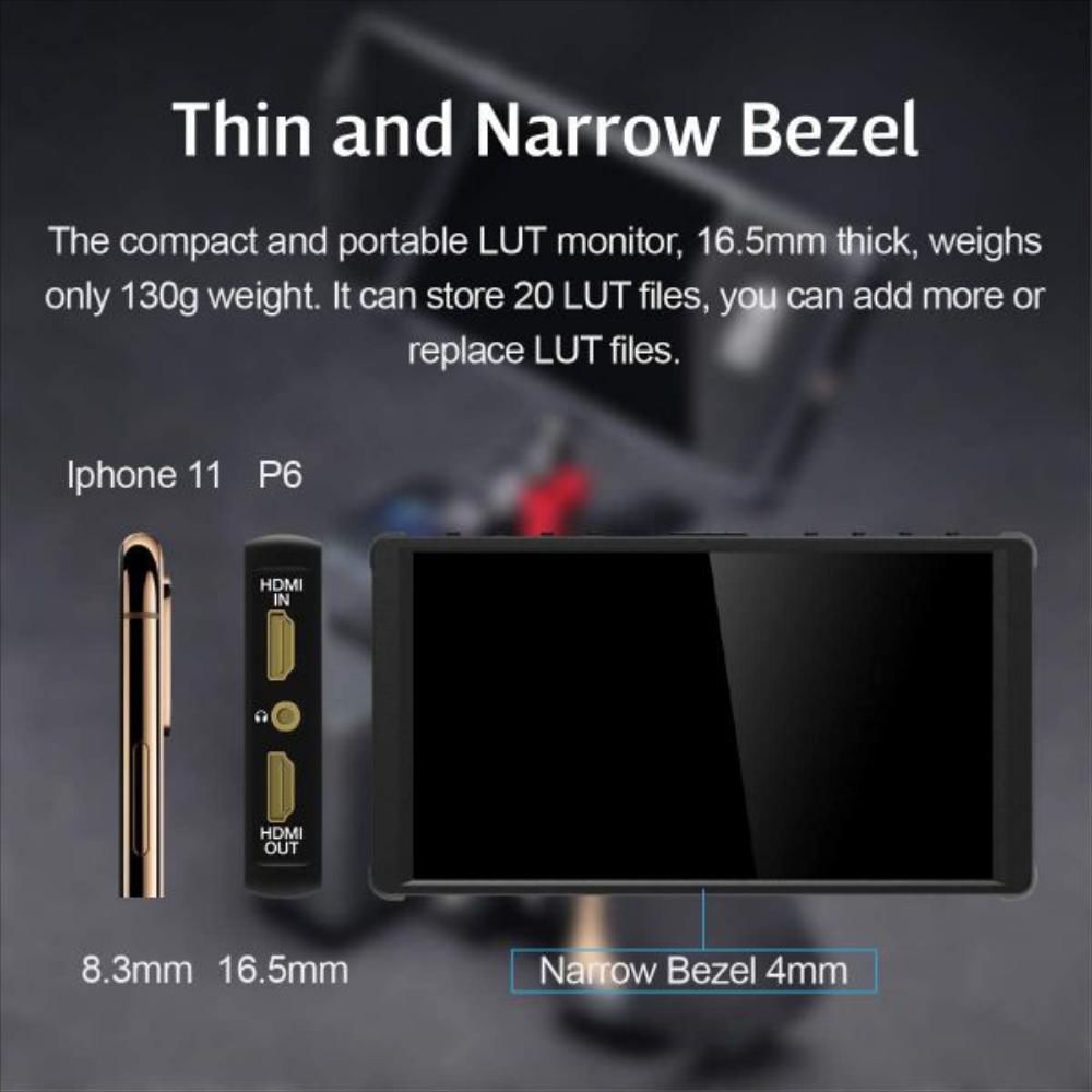 Monitor De Campo De Cámara Full Fit Pantalla 3D Lut img #3