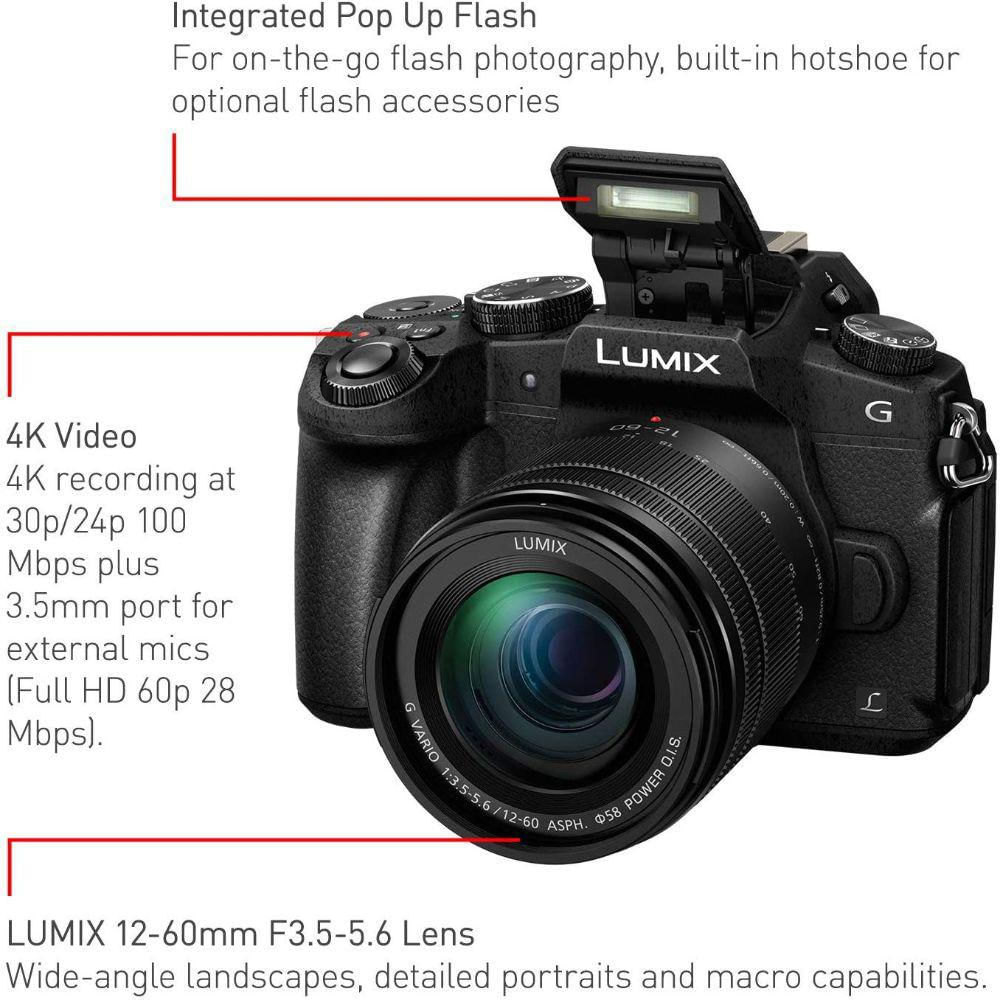 Cámara Panasonic Lumix G85 4K, Lente Power Ois 12 60 Mm img #2