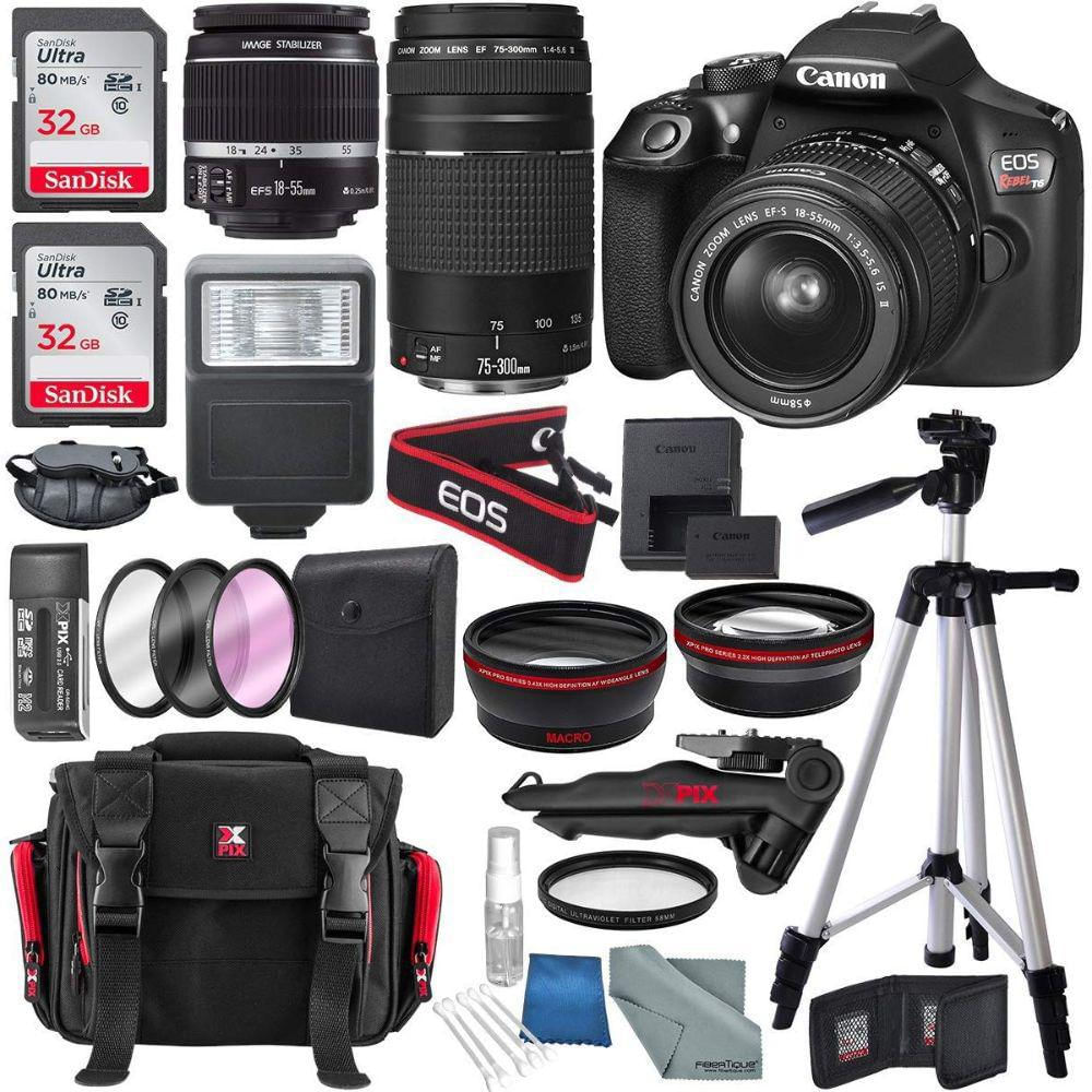 Kit Cámara Dslr Canon Eos Rebel T6+Lentes+Accesorios De Lujo img #1
