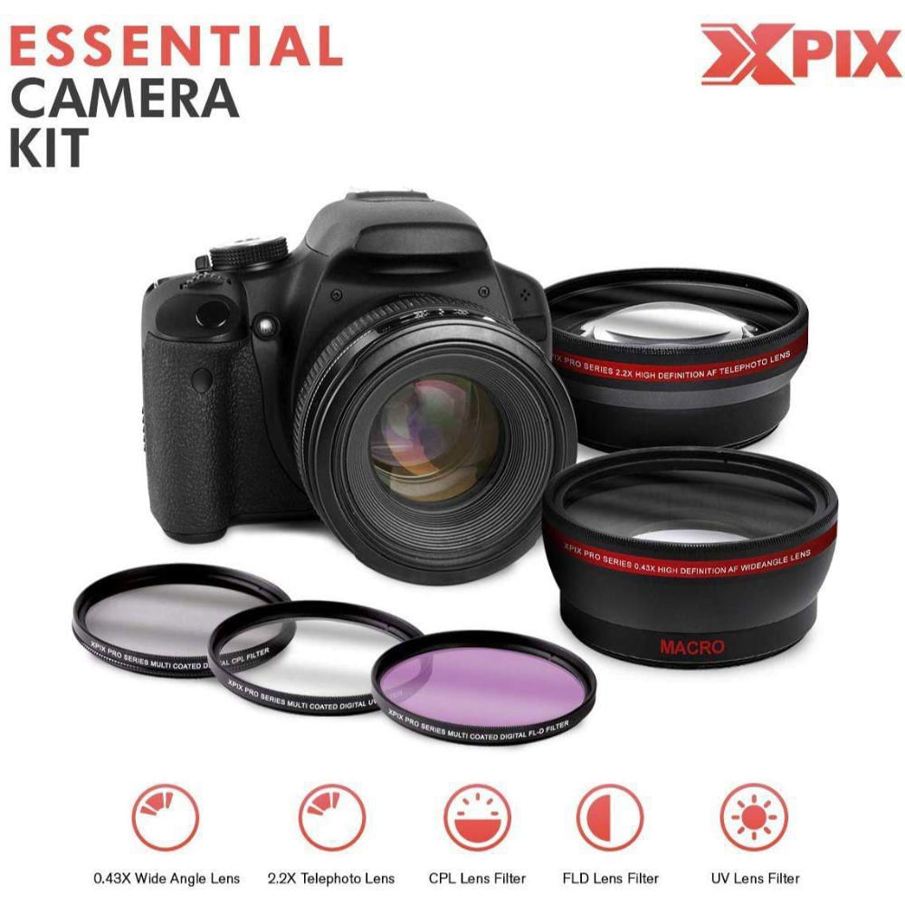 Kit Cámara Dslr Canon Eos Rebel T6+Lentes+Accesorios De Lujo img #5