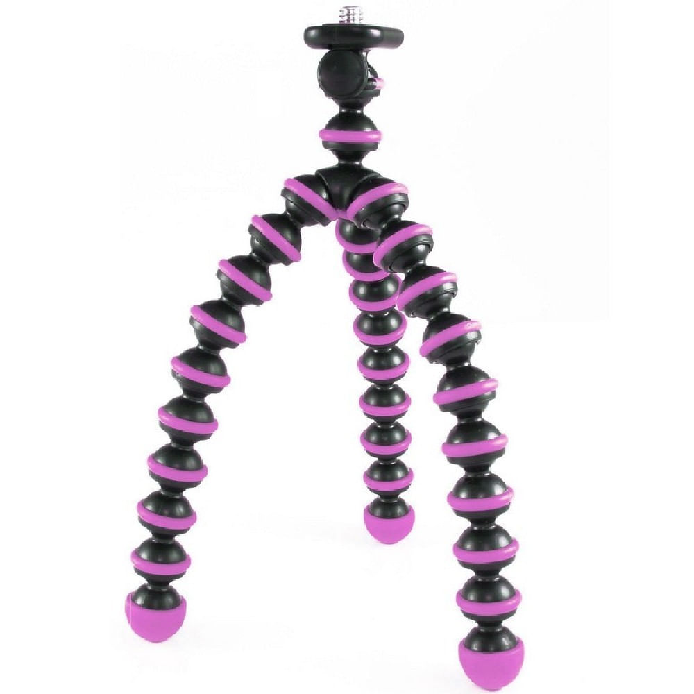 Mini Tripode Araña Flexible Para Celular Y Camara Morado img #1
