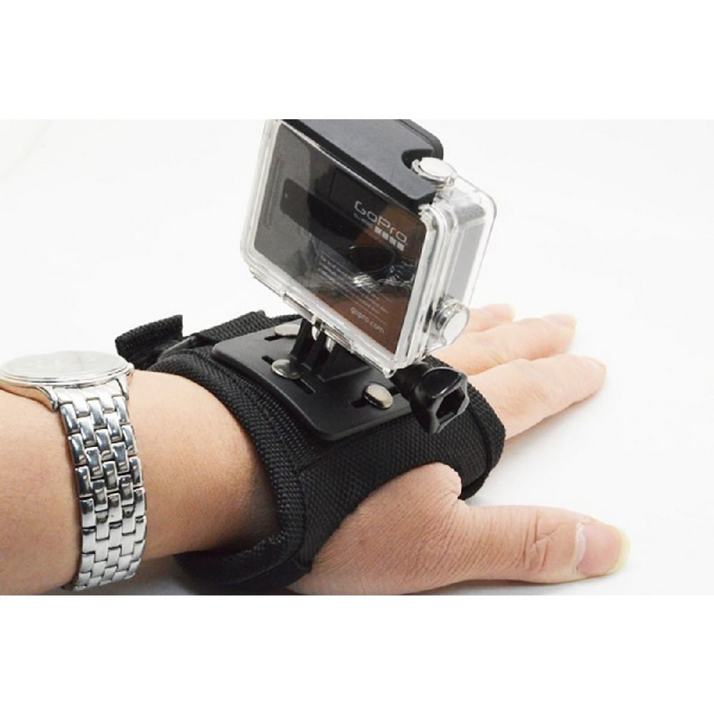 Guante Gopro Correa Brazo Go Pro Muñeca Sjcam Negro img #3