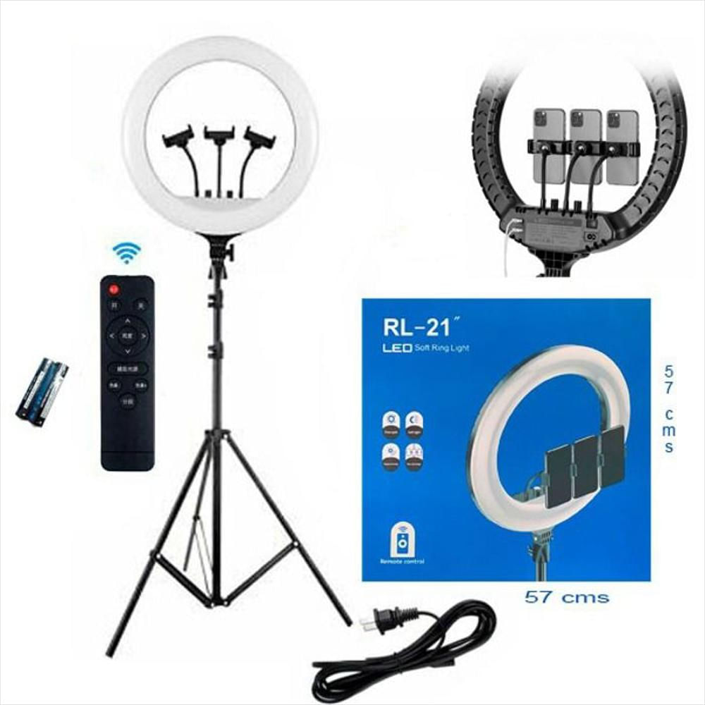 Aro De Luz Led 53 Cm Fotos Selfie + Trípode + Control Remoto