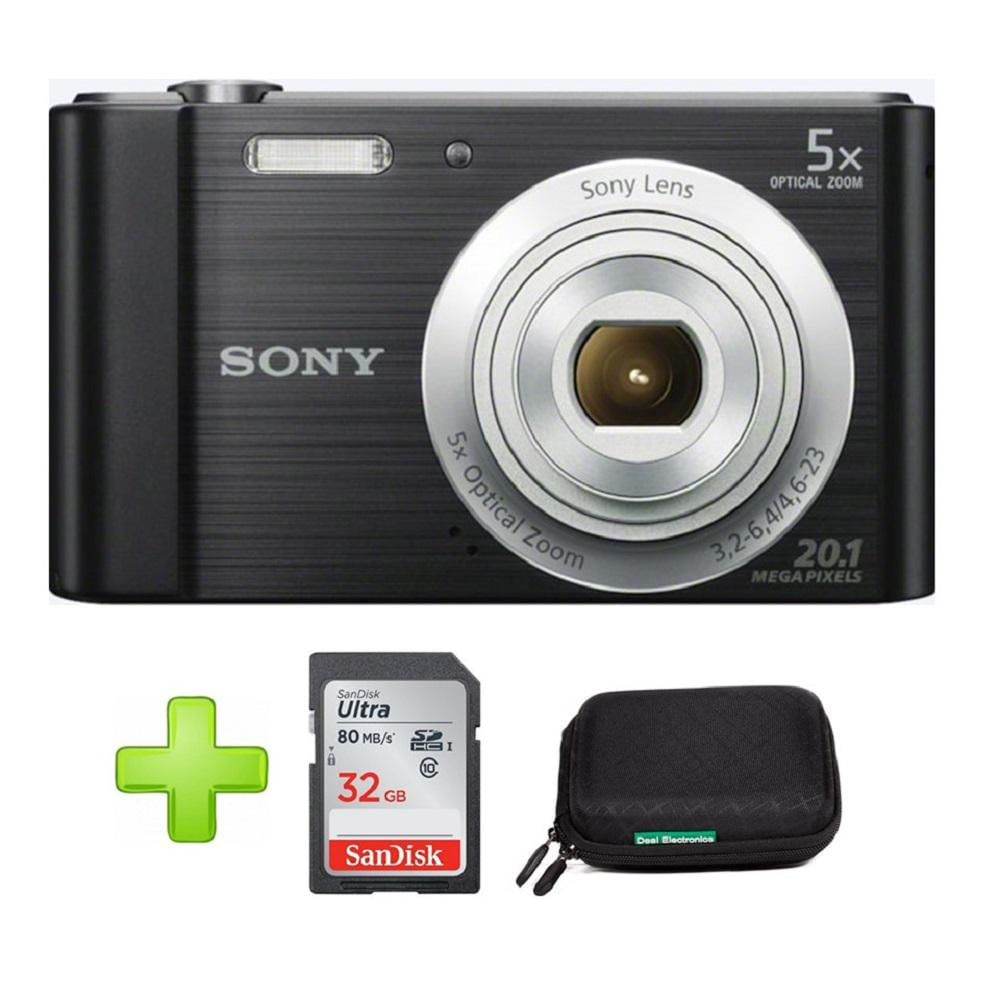 Cámara Sony Dsc W800 Compacta+32Gb+Estuche Color Negro img #1