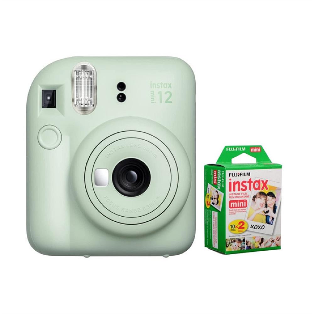 Cámara Instax Mini 12 Verde+20 Láminas Fujifilm Instantánea