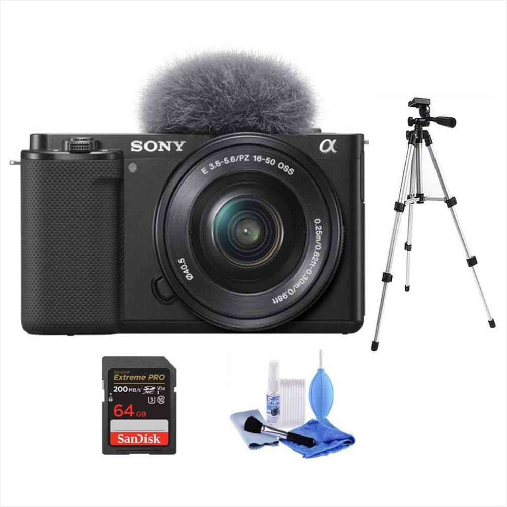 Sony Zv E10+64Gb Sd Extremepro+Kit+Trip Negra